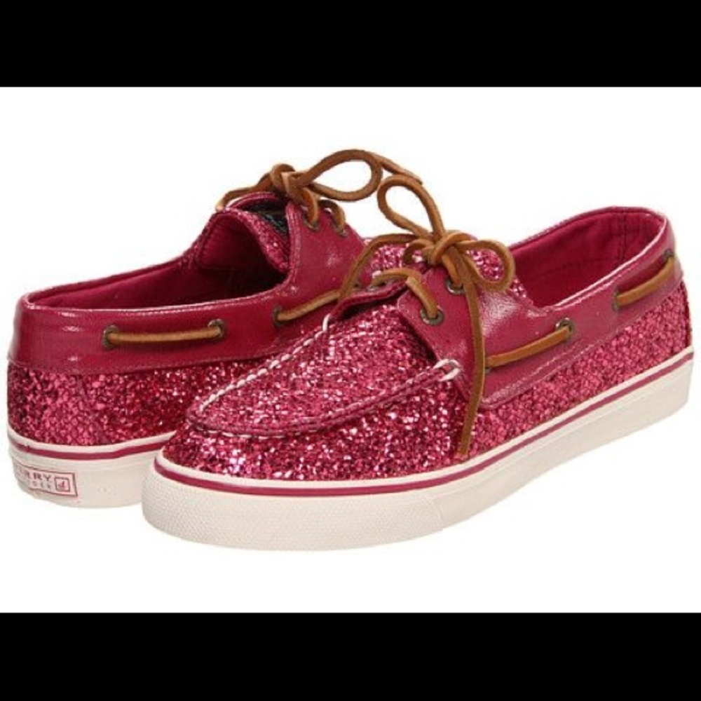 Sperry Pink Glitter Top-Sider shoes